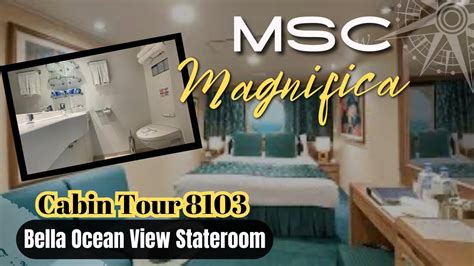 MSC Magnifica Cabin Tour 8103 YouTube