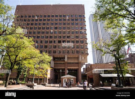 New York City Police Headquarters Visitors Entrance One Police Plaza