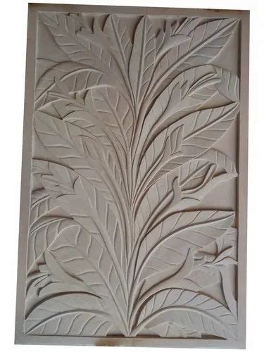 Rectangular Embossed Sandstone Wall Mural For Decoration At Rs Sq