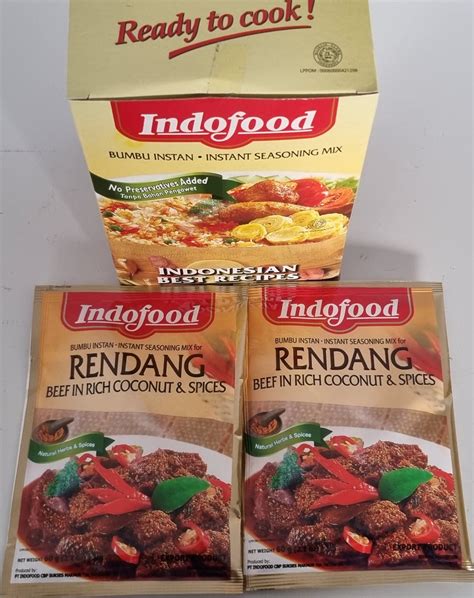 Indofood Instant Seasoning Mix Paste Rendang 12 x 57g – Indofood Online