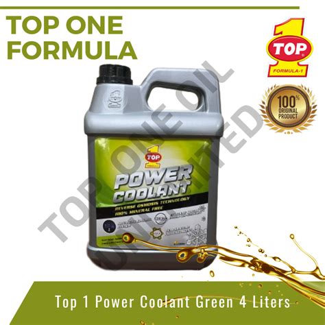 Top One Formula Long Life Radiator Power Coolant Green Liters