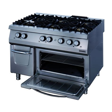 Cocina De Gas Quemadores Horno Gn