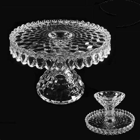 Fostoria American Cake Stand Elegant Glass By Michellesantiques33