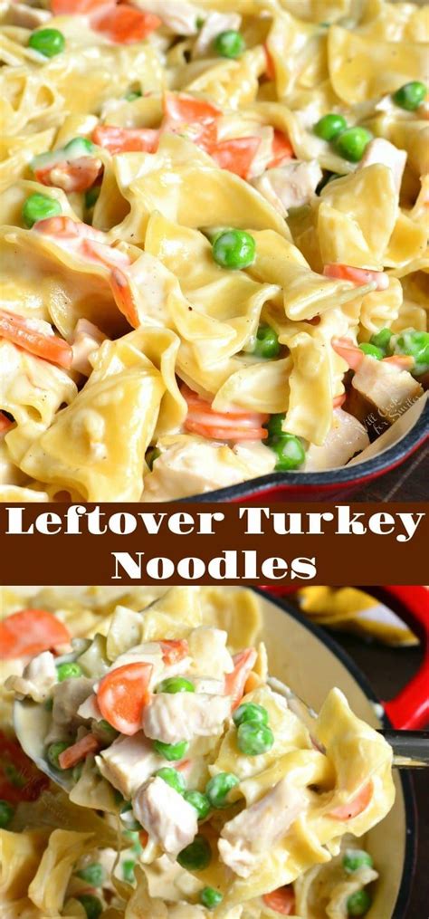 Easy Leftover Turkey Noodle Pasta Dinner This Easy Pasta Dish Features