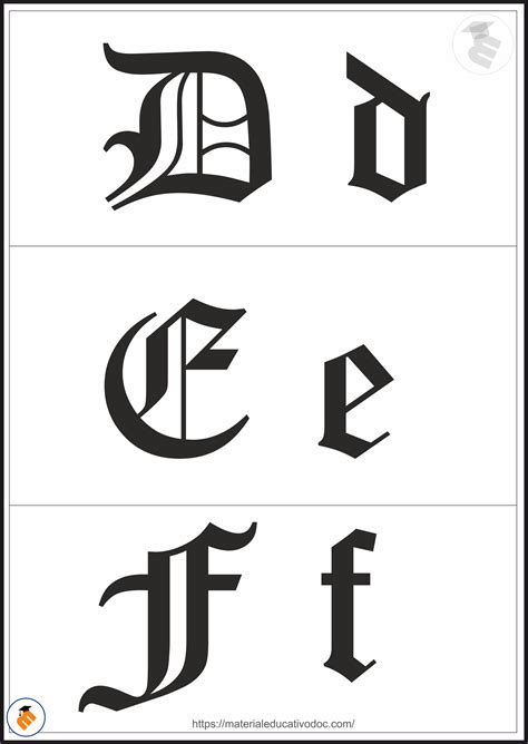 Moldes De Letras G Ticas Para Imprimir Moldes De Letras Letra Gotica