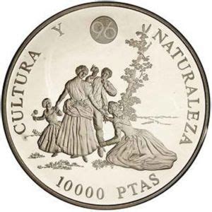 Moneda Pesetas Cult Nat Flower Pickers Naked Maja