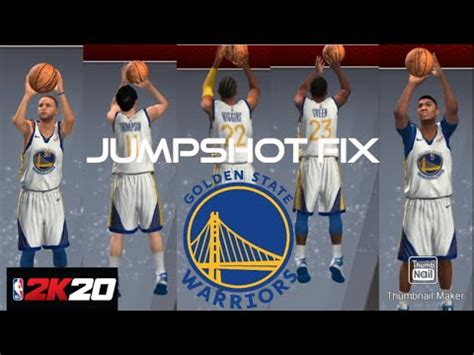 Golden State Warriors Starters Jumpshot Fix NBA 2K20 Mobile YouTube