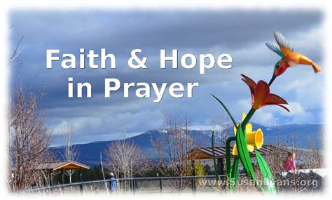 Faith and Hope in Prayer - Susan's Homeschool Blog Susan's Homeschool Blog