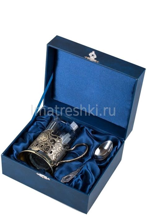 Набор для чая "Никелированный" с граненым стаканом и ложкой купить в ...