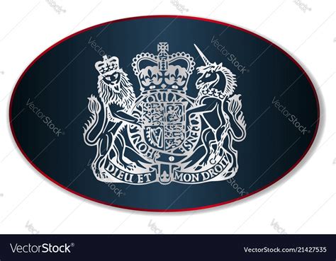 Coat of arms of the united kingdom Royalty Free Vector Image