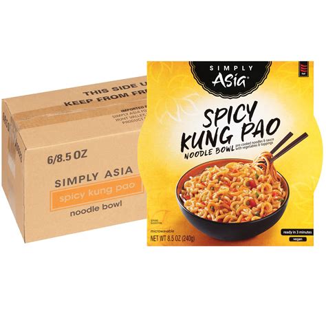 Simply Asia Spicy Kung Pao Noodle Bowl 8 5 Oz Pack Of 6 Spicy Kung