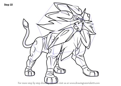 Learn How to Draw Solgaleo from Pokemon Sun and Moon Pokémon Sun and