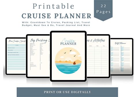 Pdf Cruise Planner Printable Cruise Journal Digital Cruise Planner Cruise Checklist Cruise