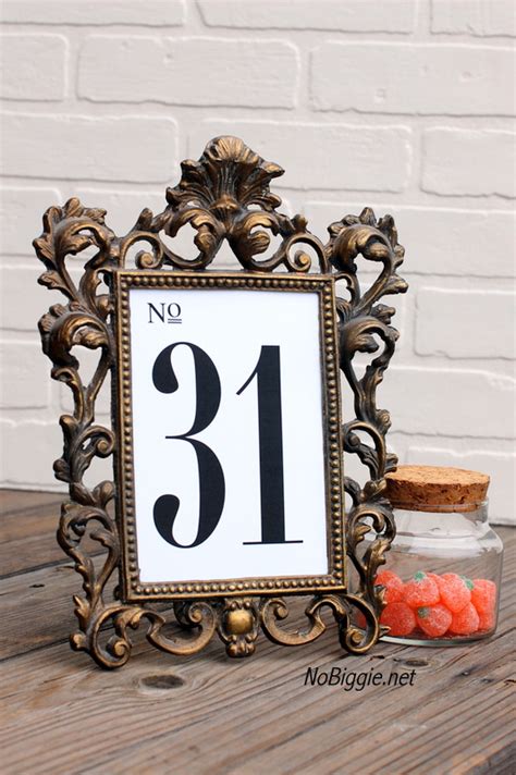 Free Printable Table Numbers | NoBiggie