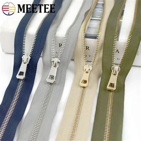 Pc Meetee Cm Metal Zippers Open End Bag Jacket Garment Auto