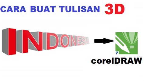 Cara Membuat Tulisan 3d Keren Di Coreldraw X7 Youtube