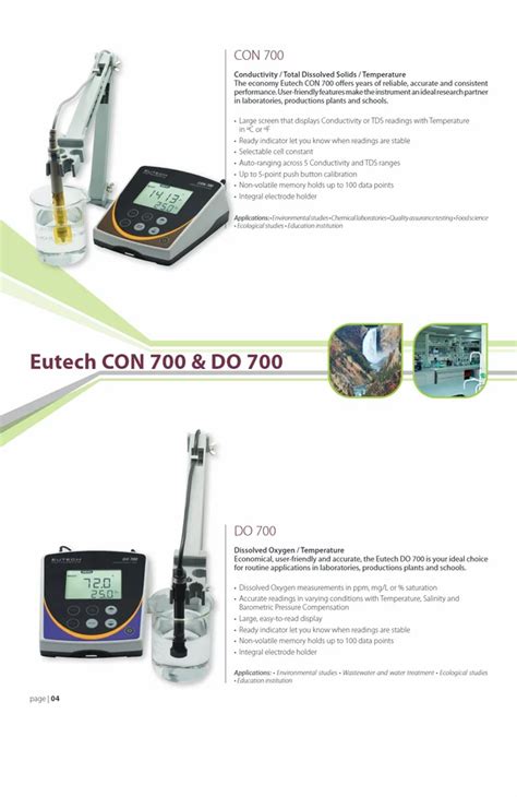 Digital Eutech Ph Meter With Glass Body Ecph Gs For Laboratory