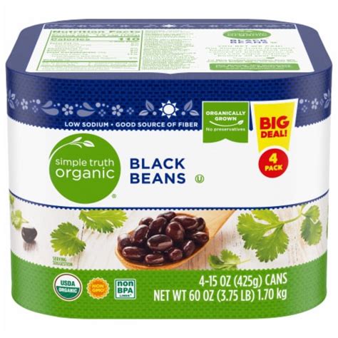 Simple Truth Organic Black Beans 4 Ct 15 Oz Kroger