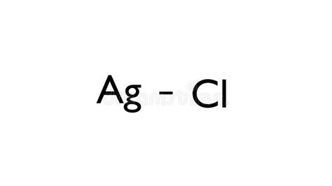 Molécula De Cloruro De Plata Modelo De Balandstick De Fórmula Química