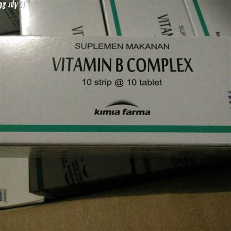 Jual VITAMIN B COMPLEX TABLET 100 S KIMIA FARMA Shopee Indonesia