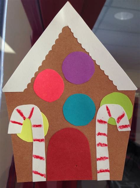 Ginger Bread House Preschool Christmas Crafts Preschool Christmas