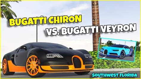 Drag Race Bugatti Chiron Vs Bugatti Veyron Southwest Florida Roblox Youtube