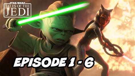 Star Wars Tales Of The Jedi Episode 1 6 Ahsoka Yaddle And Dooku Full Breakdown And Easter