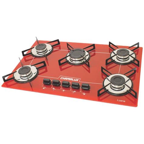 Cooktop Bocas Chamalux Glp Vermelho Bivolt