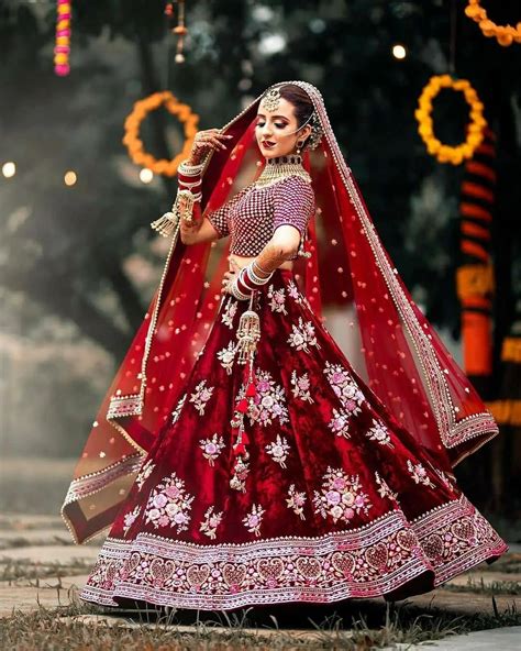 Velvet Lehenga Perfect For A Winter Bride Go Velvet