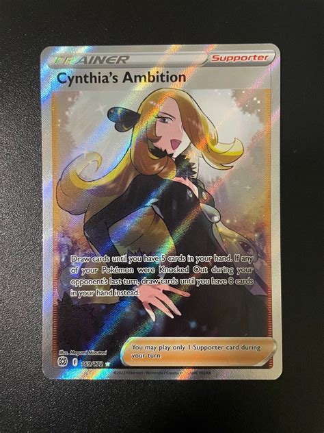 Pokemon Tcg Cynthia S Ambition Full Art Ultra Rare Sword