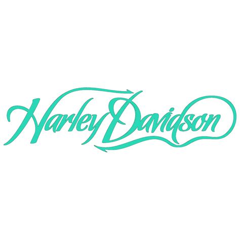 Harley Davidson Words In Script Decal Sticker — Custom T Shirts Decals Stickers Signs And Banners