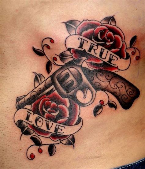 35 Awesome Gun Tattoo Designs | Art and Design