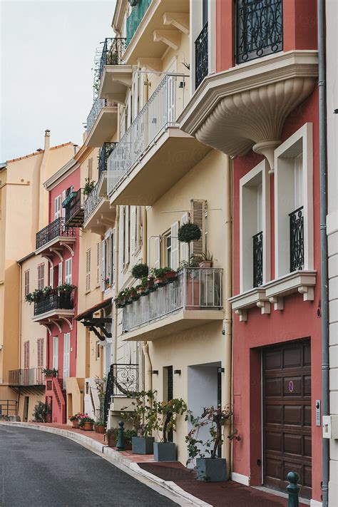 Street In Monaco Village In Monaco Monte Carlo France By Stocksy