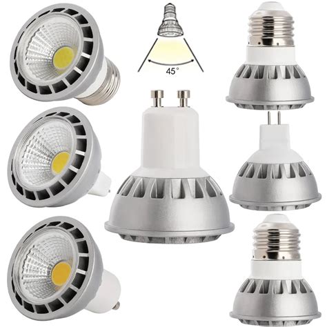 Ultra Bright Dimmable LED Spot Lights E27 GU10 MR16 DC 12V 15W COB Bulb