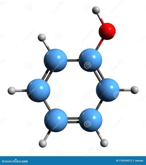 3D Image Of Phenol Skeletal Formula Stock Photography | CartoonDealer ...