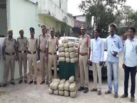 Telangana Police Seize 140 Kg Ganja Arrest 4 People In Adilabad