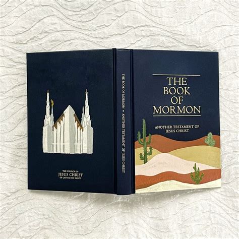 Mission Themed Custom Painted Book Of Mormon Etsy