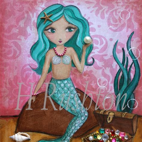 Mermaid Mermaid Art Kids wall Art Mermaid Decor Mermaid