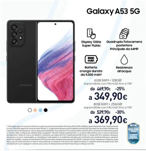 Samsung Galaxy A53 5G 6GB RAM 128GB Offerta Di Unieuro