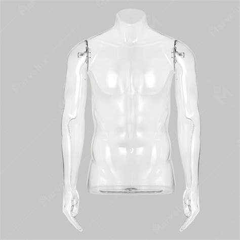 Mens Half Body Shiny Transparent Marvelux Mannequins China