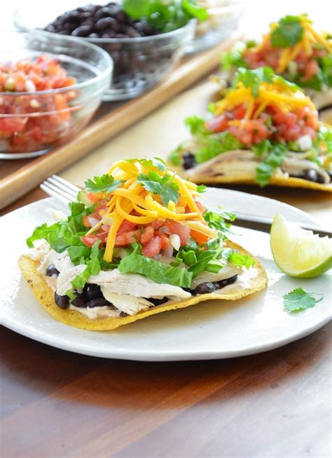 Chicken And Black Bean Tostadas Myfitnesspal