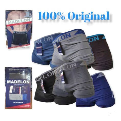 Jual Celana Dalam Pria Boxer Original Madelon 1 Pack Isi 3 Shopee