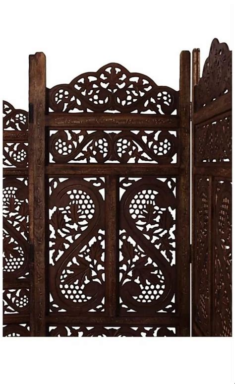 Brown Wooden Antique Room Partition Screen By Aarsun Panels Natural