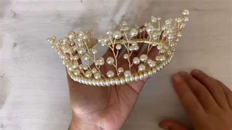 Corona O Tiara De Perlas Me Encanto Bisuteria Ceremonia