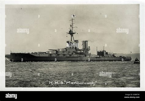 Hms Marlborough British Iron Duke Class Battleship Date Circa 1914