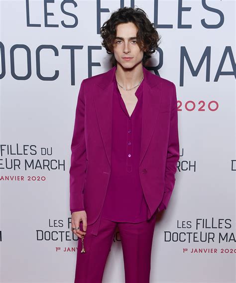 Life Size Cutout Purple Suit Timothee Chalamet Home Kitchen Cardboard