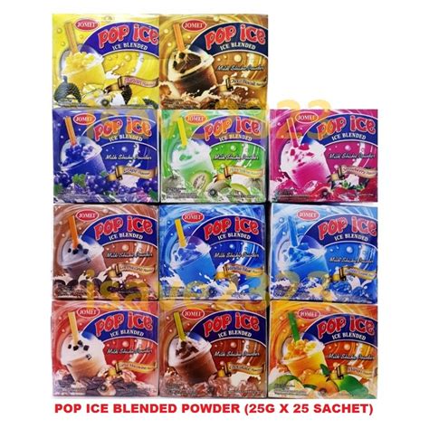 Jomei Pop Ice Ice Blended Powder 25g X 25 Sachets 9 Flavours