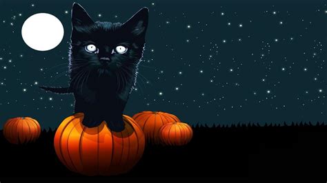 Halloween Cat Desktop Wallpapers - Top Free Halloween Cat Desktop ...