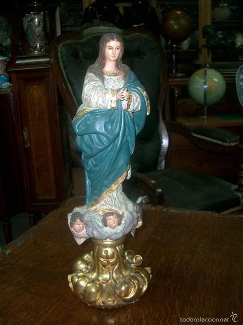 Talla En Madera De La Virgen Inmaculada Concepcion Talla Andaluza