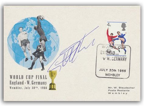 Geoff Hurst Signed World Cup Postcard